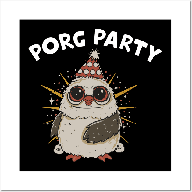 Porg Party Wall Art by InspiredByTheMagic